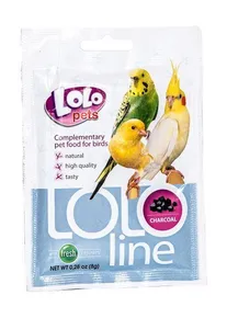 LOLOLINE CHARCOAL - drevené uhlie pre vtáky 8 g